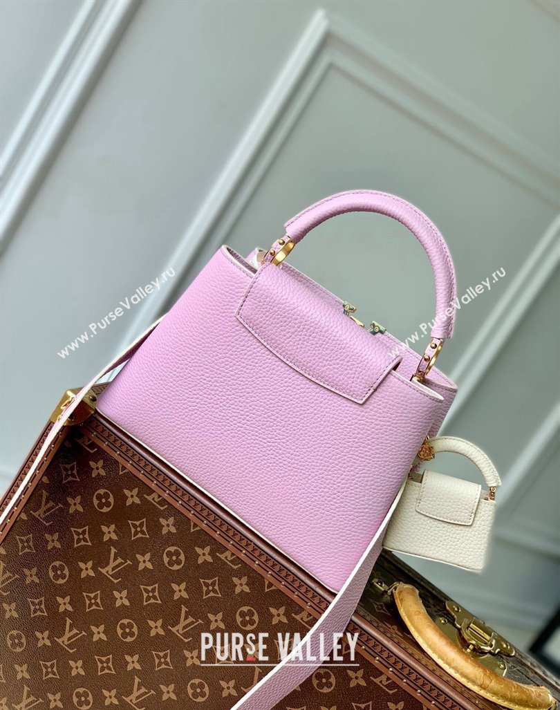 Louis Vuitton MiniMe Capucines BB Bag in Taurillon leather M24575 Purple 2024 (KI-240926012)