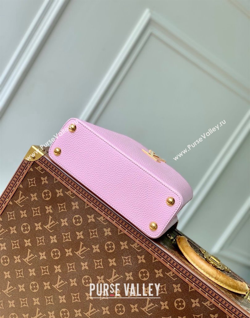 Louis Vuitton MiniMe Capucines BB Bag in Taurillon leather M24575 Purple 2024 (KI-240926012)