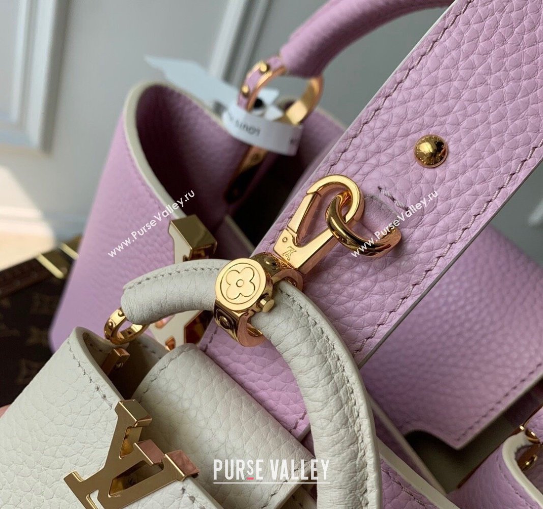 Louis Vuitton MiniMe Capucines BB Bag in Taurillon leather M24575 Purple 2024 (KI-240926012)