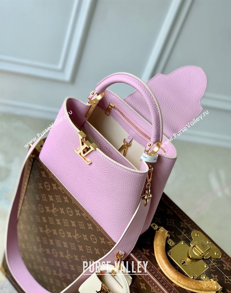 Louis Vuitton MiniMe Capucines BB Bag in Taurillon leather M24575 Purple 2024 (KI-240926012)