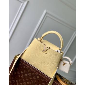 Louis Vuitton MiniMe Capucines BB Bag in Taurillon leather M24575 Banana Yellow 2024 (KI-240926013)