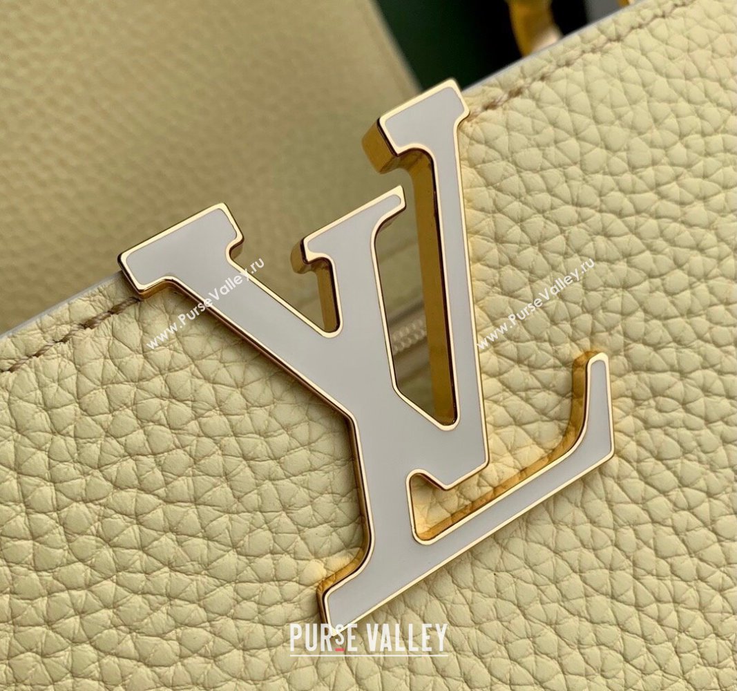 Louis Vuitton MiniMe Capucines BB Bag in Taurillon leather M24575 Banana Yellow 2024 (KI-240926013)