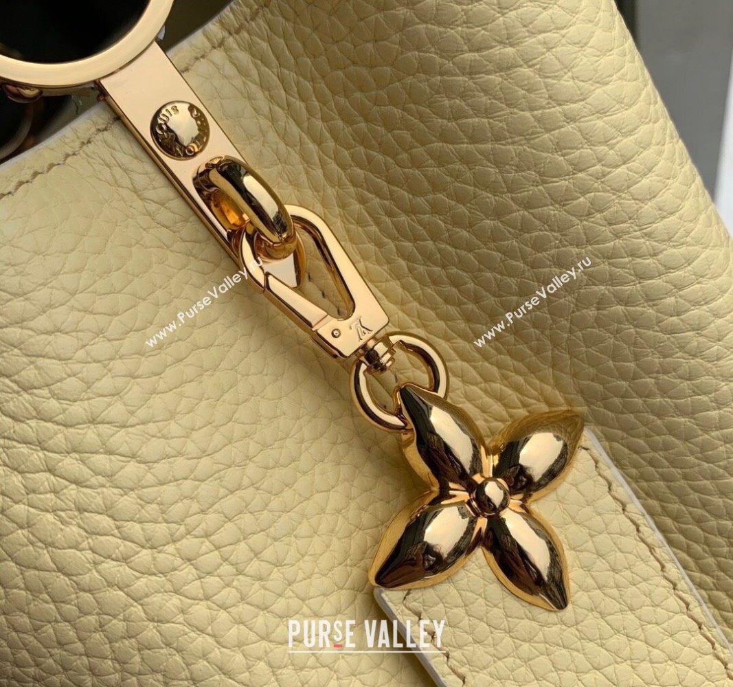 Louis Vuitton MiniMe Capucines BB Bag in Taurillon leather M24575 Banana Yellow 2024 (KI-240926013)