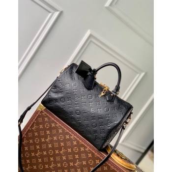 Louis Vuitton Speedy Soft 30 bag Black Supple monogram Empreinte Leather M47186 2024 (KI-240926017)