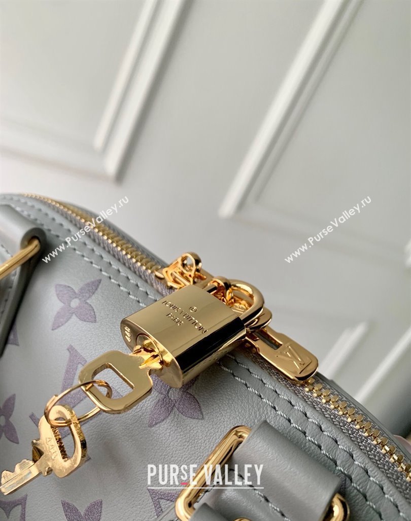 Louis Vuitton Alma BB bag in Calfskin M12561 Trianon Grey/Purple 2024 (KI-240926021)