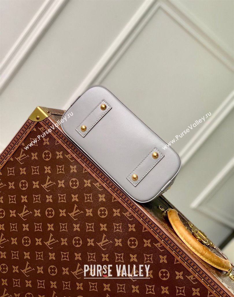 Louis Vuitton Alma BB bag in Calfskin M12561 Trianon Grey/Purple 2024 (KI-240926021)