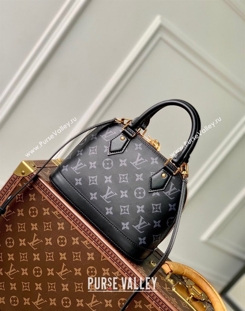 Louis Vuitton Alma BB bag in Calfskin M12289 Black2 2024 (KI-240926022)