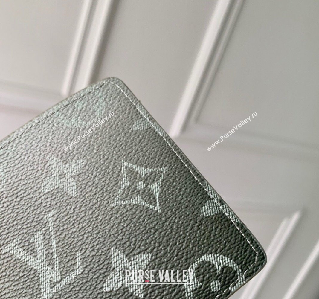 Louis Vuitton Multiple Wallet in Khaki Green Monogram Gradient Canvas M11547 2024 (KI-240925093)