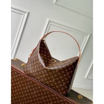 Louis Vuitton Slouchy MM Hobo Bag in Monogram Canvas with Padlock Tag M12098 2024 (KI-240926024)