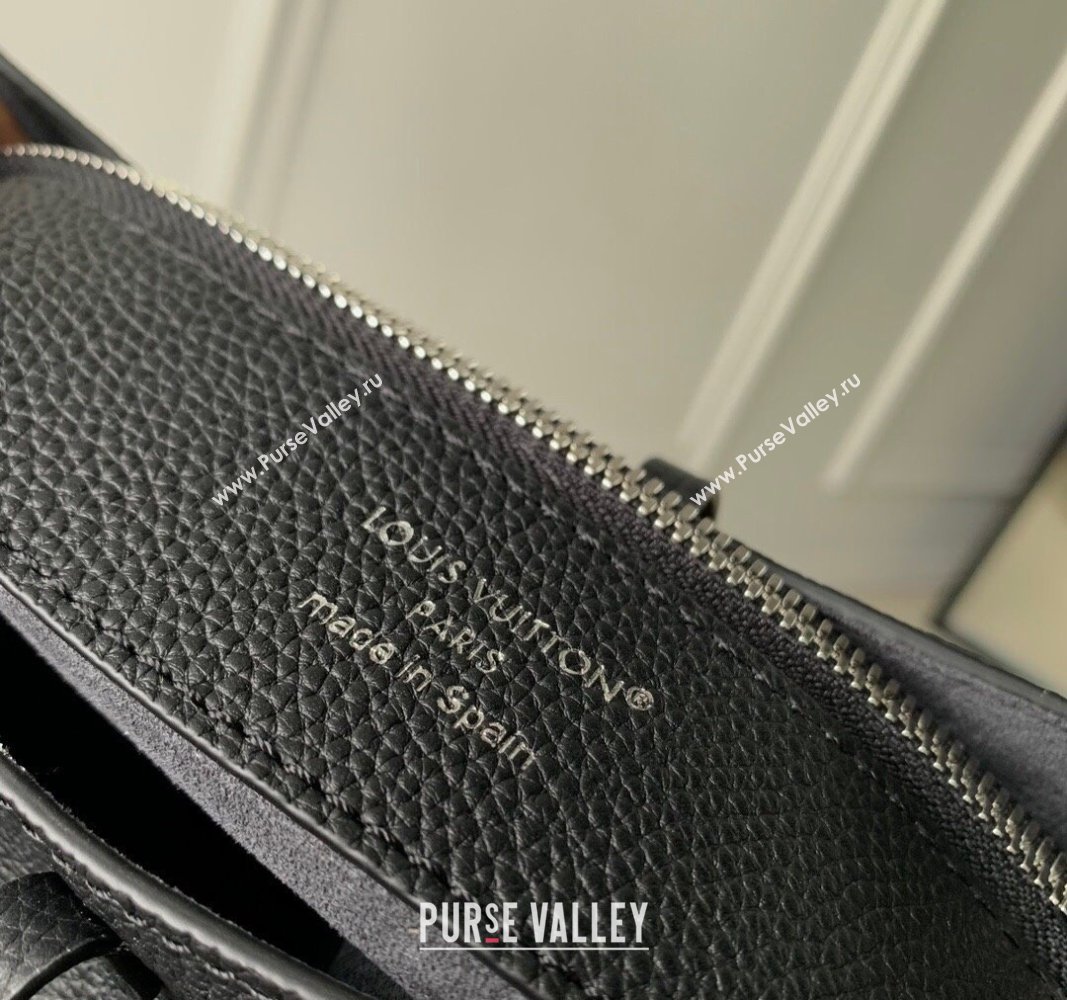 Louis Vuitton Flore Bucket bag in Perforated Mahina Calfskin M12139 Black 2024 (KI-240925055)