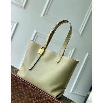 Louis Vuitton Low Key Cabas MM Tote bag in Grained Calfskin M25343 Clay Green 2024 (KI-240926030)