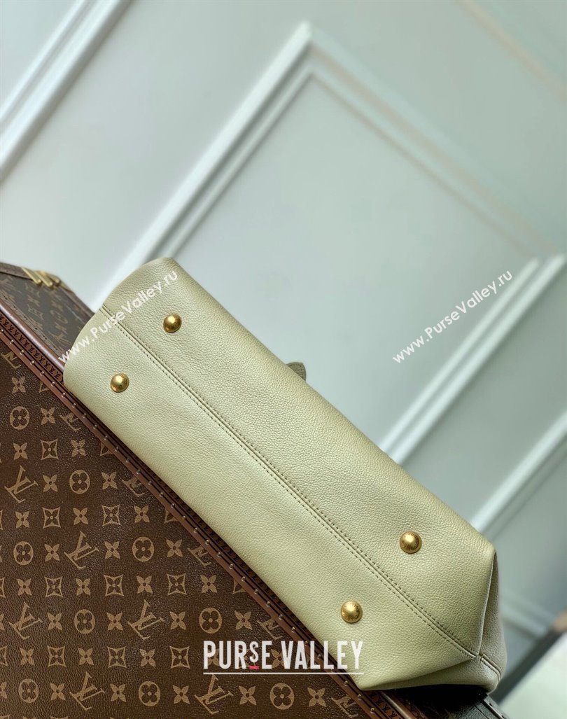 Louis Vuitton Low Key Cabas MM Tote bag in Grained Calfskin M25343 Clay Green 2024 (KI-240926030)