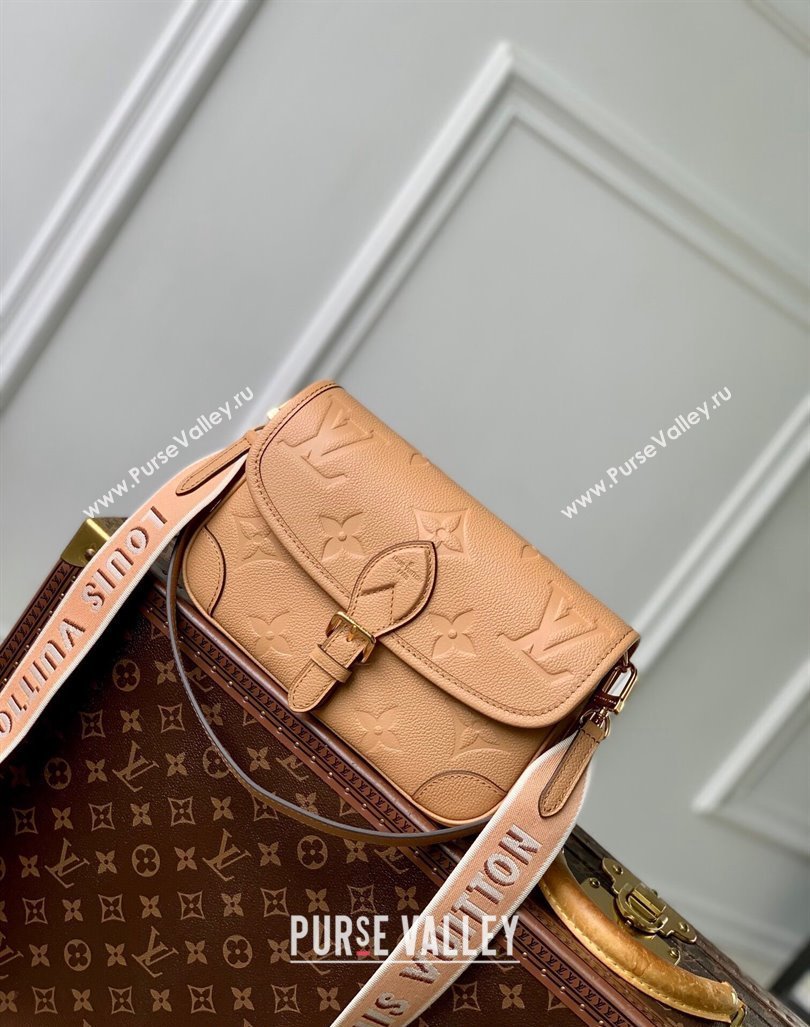 Louis Vuitton Diane Shoulder Bag in Monogram Leather M11817 Arizona Brown 2024 (KI-240925056)