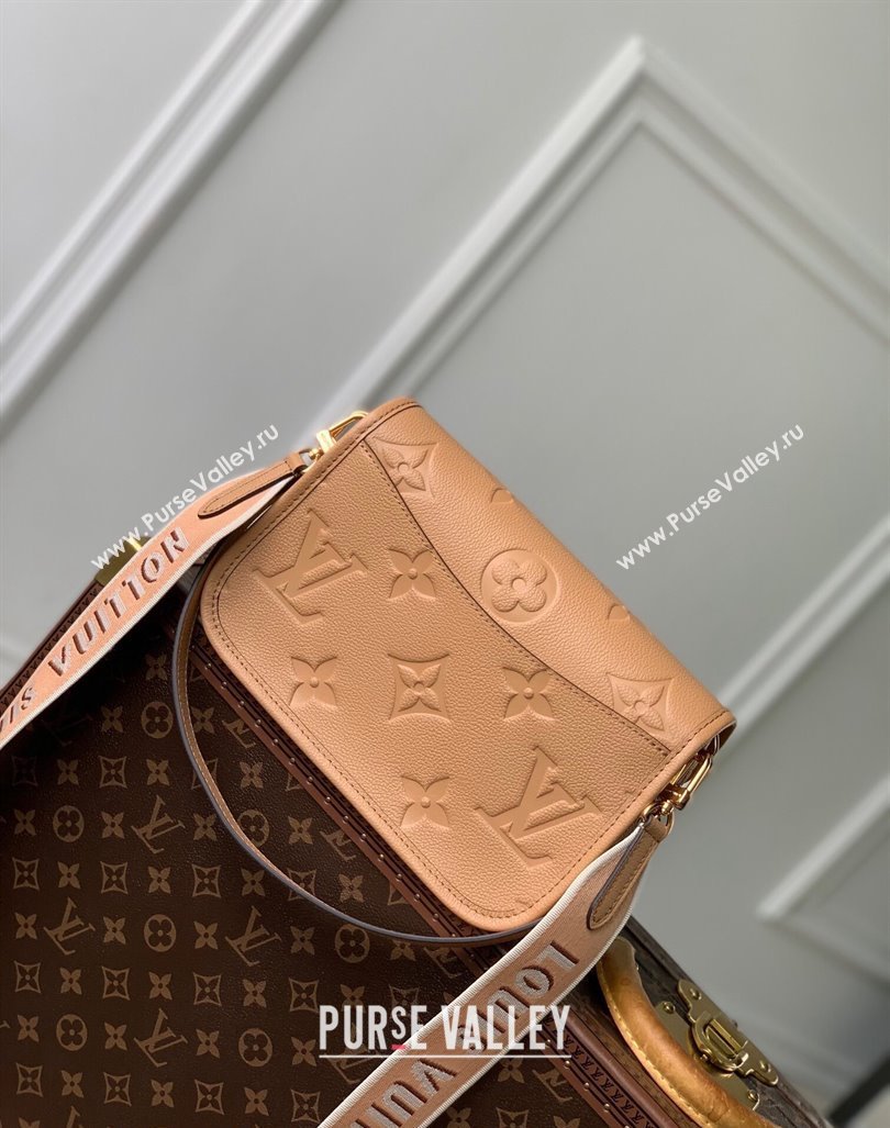 Louis Vuitton Diane Shoulder Bag in Monogram Leather M11817 Arizona Brown 2024 (KI-240925056)