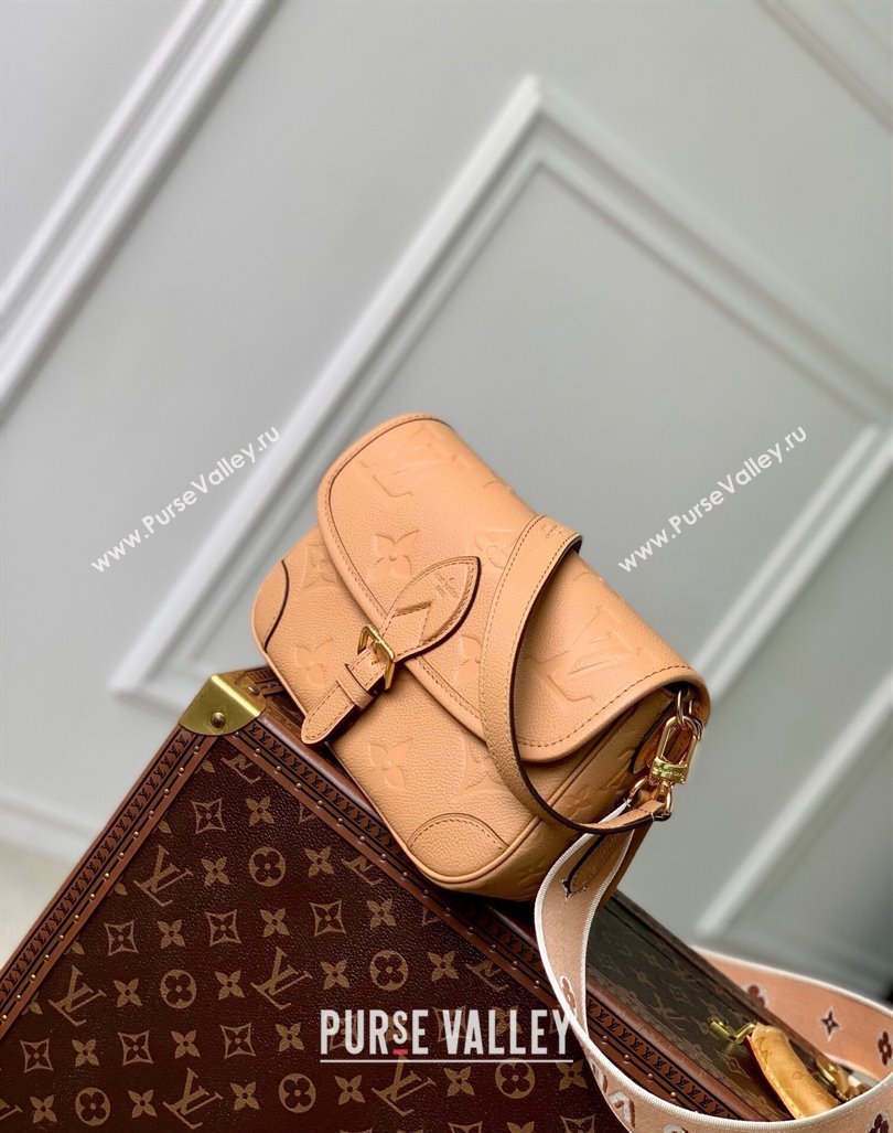 Louis Vuitton Diane Shoulder Bag in Monogram Leather M11817 Arizona Brown 2024 (KI-240925056)