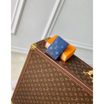 Louis Vuitton Pocket Organizer Wallet in Navy Blue Monogram Gradient Canvas M11548 2024 (KI-240925103)