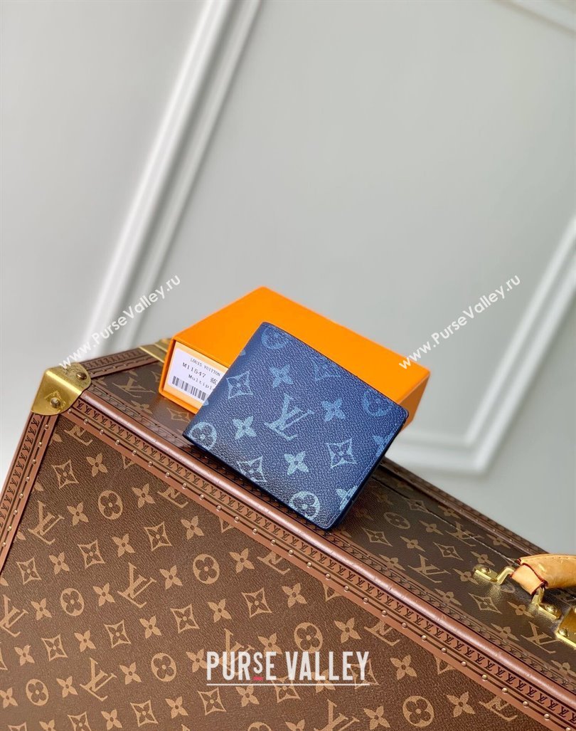 Louis Vuitton Multiple Wallet in Navy Blue Monogram Gradient Canvas M11547 2024 (KI-240925104)