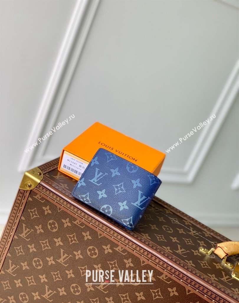 Louis Vuitton Multiple Wallet in Navy Blue Monogram Gradient Canvas M11547 2024 (KI-240925104)