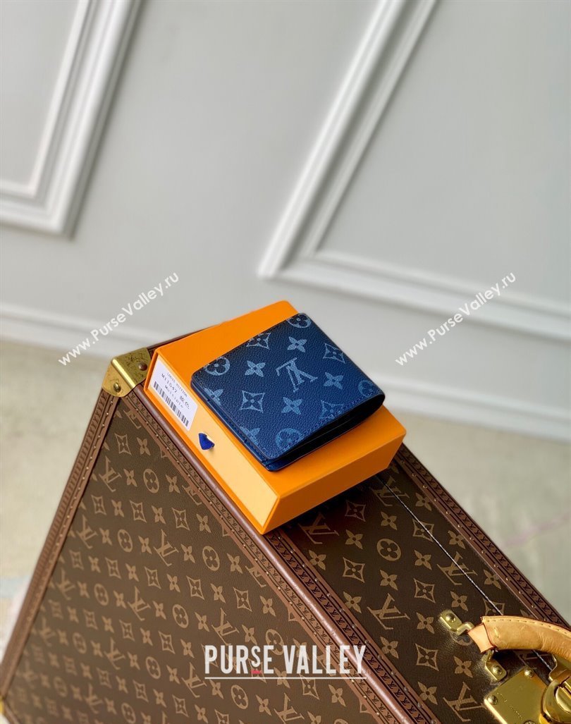 Louis Vuitton Multiple Wallet in Navy Blue Monogram Gradient Canvas M11547 2024 (KI-240925104)