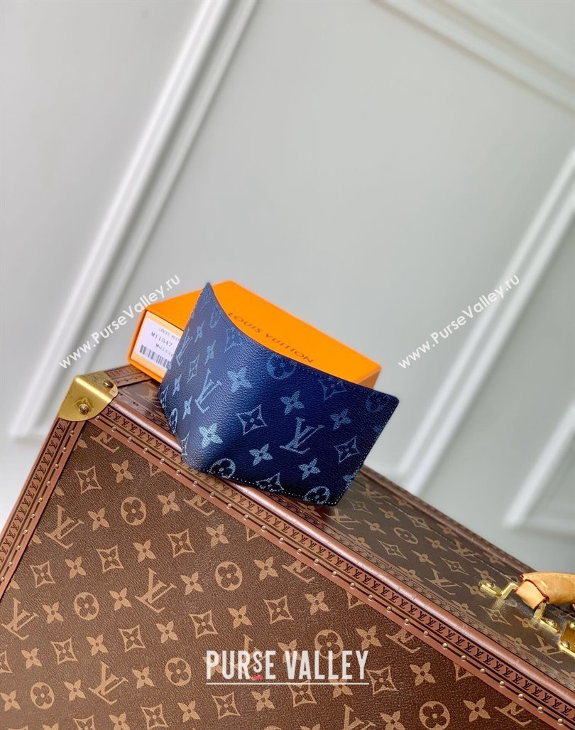 Louis Vuitton Multiple Wallet in Navy Blue Monogram Gradient Canvas M11547 2024 (KI-240925104)