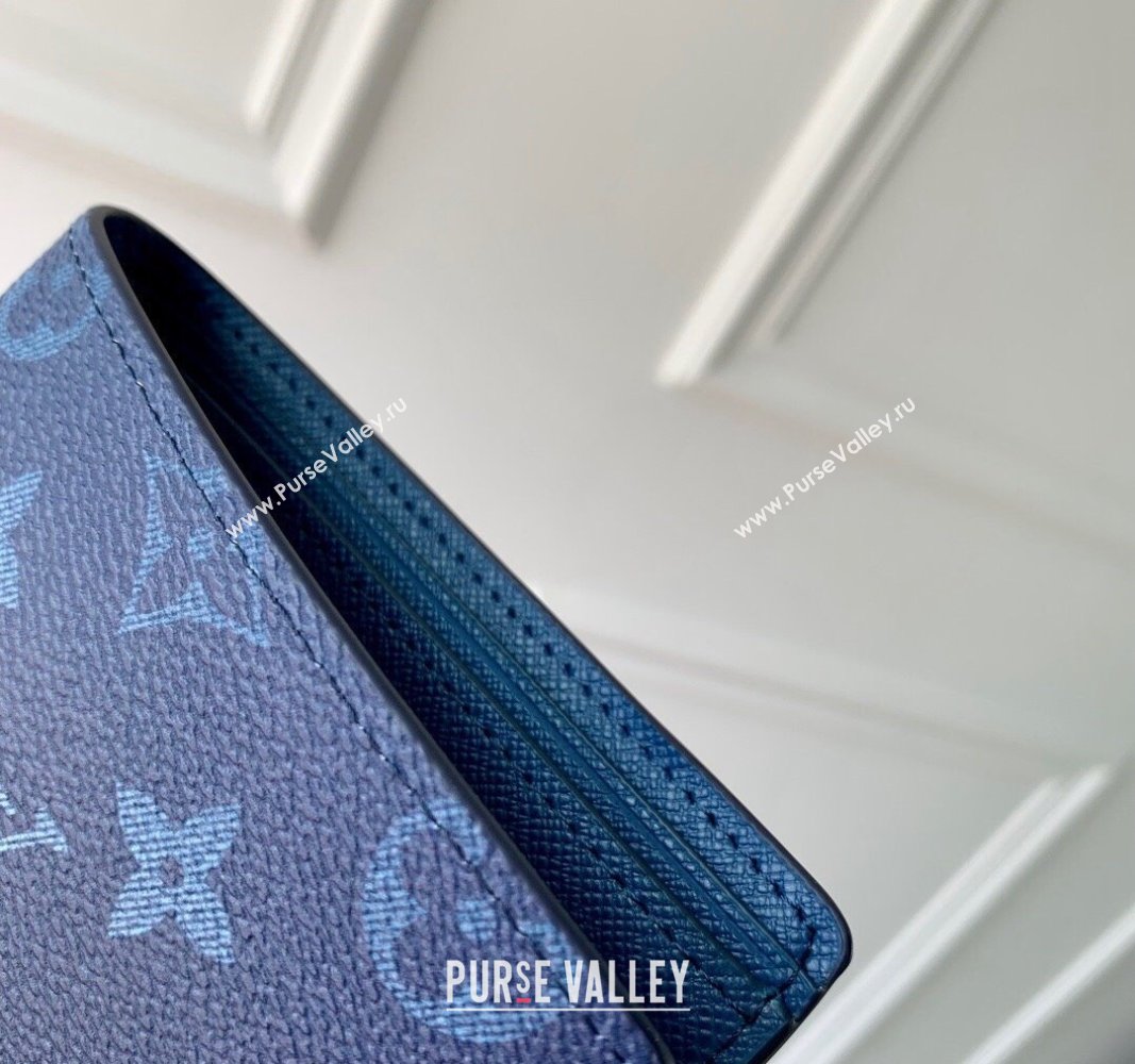 Louis Vuitton Multiple Wallet in Navy Blue Monogram Gradient Canvas M11547 2024 (KI-240925104)