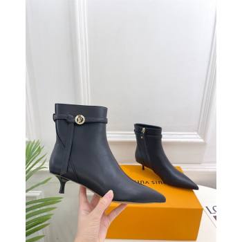 Louis Vuitton Stellar Ankle Boots 4cm/7cm in Black Calf Leather 2024 LV101503 (MD-241015018)