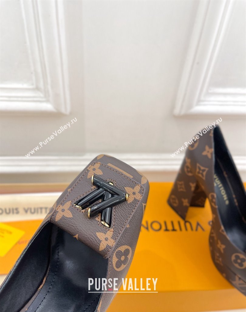 Louis Vuitton Shake Platform Pumps 12cm in Monogram Canvas 2024 1ABUK6 (MD-241015025)