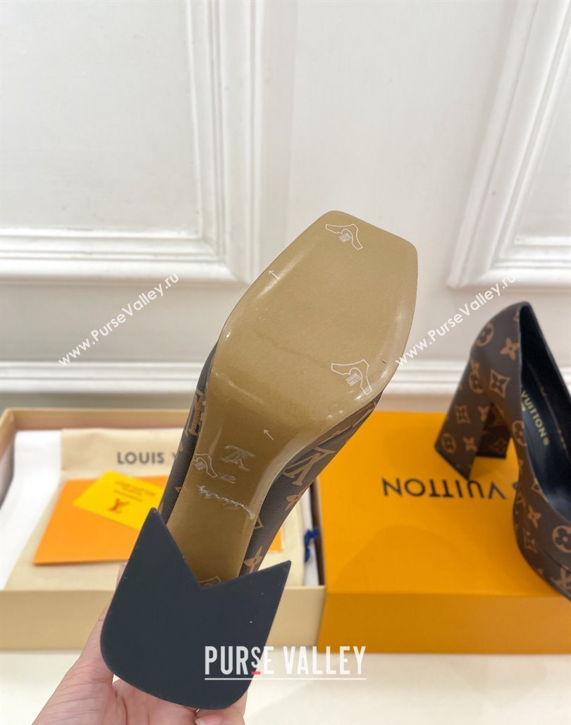 Louis Vuitton Shake Platform Pumps 12cm in Monogram Canvas 2024 1ABUK6 (MD-241015025)