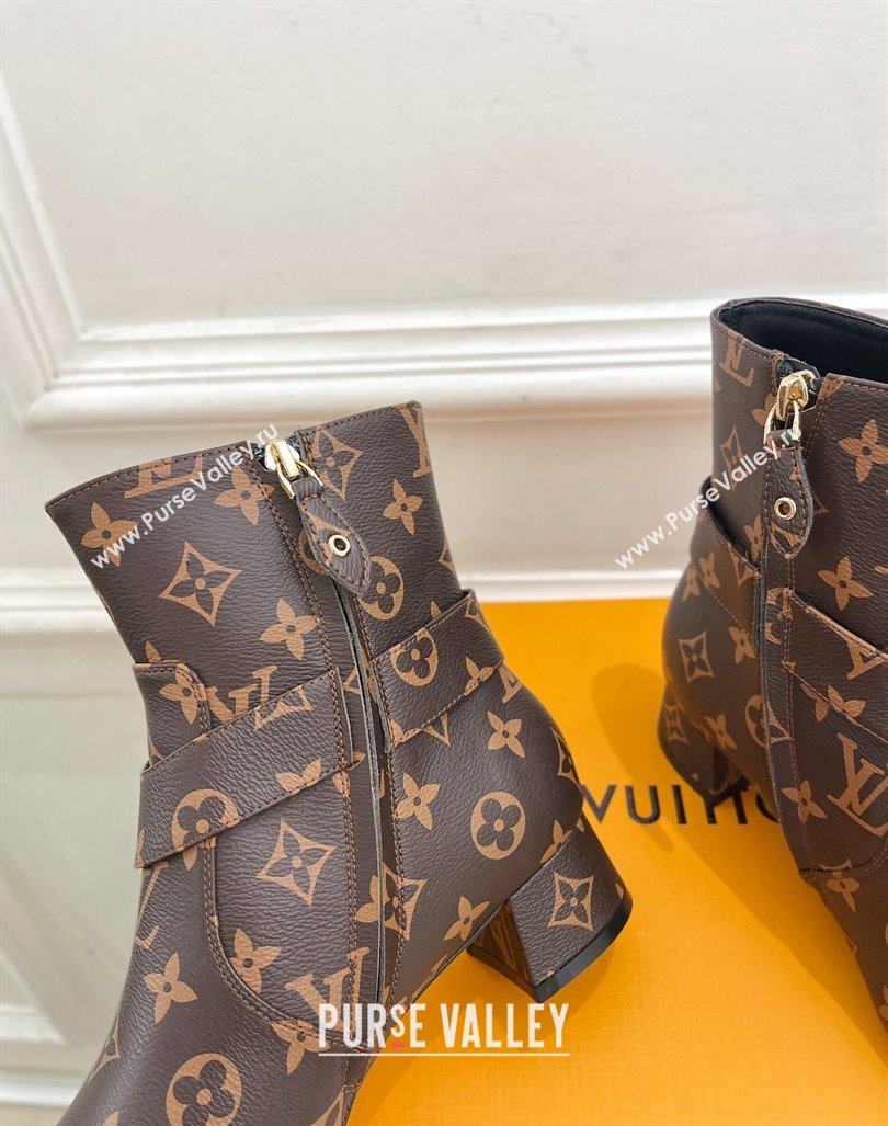 Louis Vuitton Westside Ankle Boots 3.5cm with Hook in Monogram Canvas 2024 1AC6WL (MD-241015049)