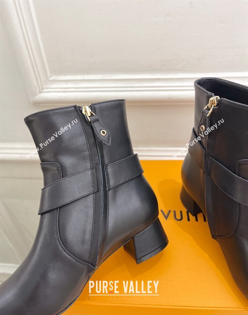 Louis Vuitton Westside Ankle Boots 3.5cm with Hook in Black Calf Leather 2024 1AC6WL (MD-241015051)