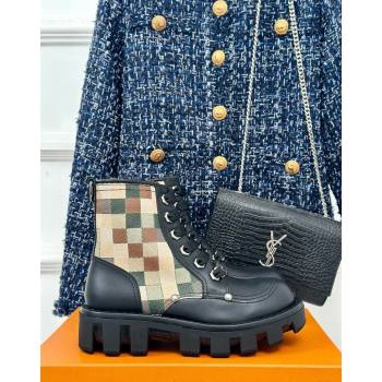 Louis Vuitton LV Checker Ankle Boots in Damier Leather 2024 1ACN8D (MD-241014125)