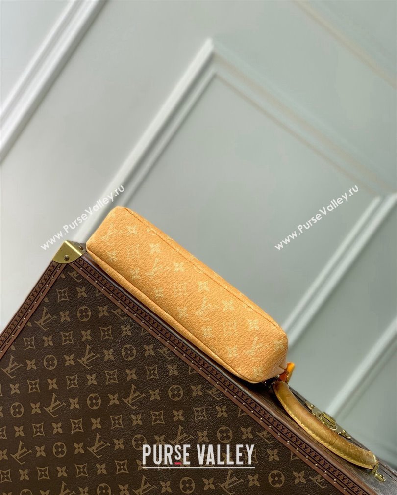 Louis Vuitton Pochette Voyage Souple Pouch in Monogram Heritage Canvas M12665 Yellow 2024 (KI-241104091)