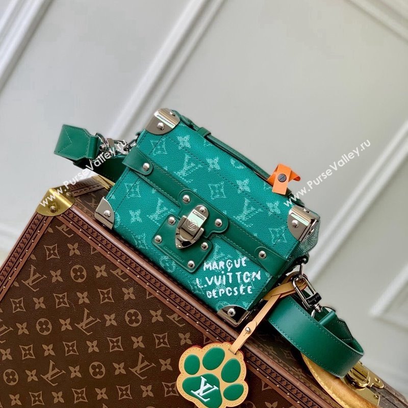 Louis Vuitton Soul Trunk Mini Bag in Green Monogram Heritage Canvas M12686 2024 (KI-241105003)