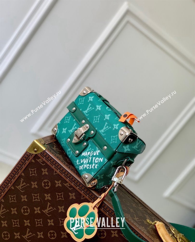 Louis Vuitton Soul Trunk Mini Bag in Green Monogram Heritage Canvas M12686 2024 (KI-241105003)