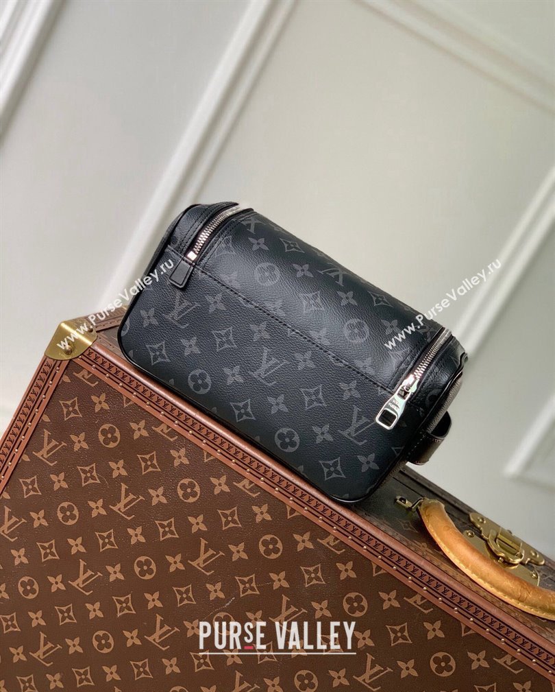 Louis Vuitton Toiletry Bag in Black Monogram Eclipse Canvas 2024 M11510 (KI-241104074)