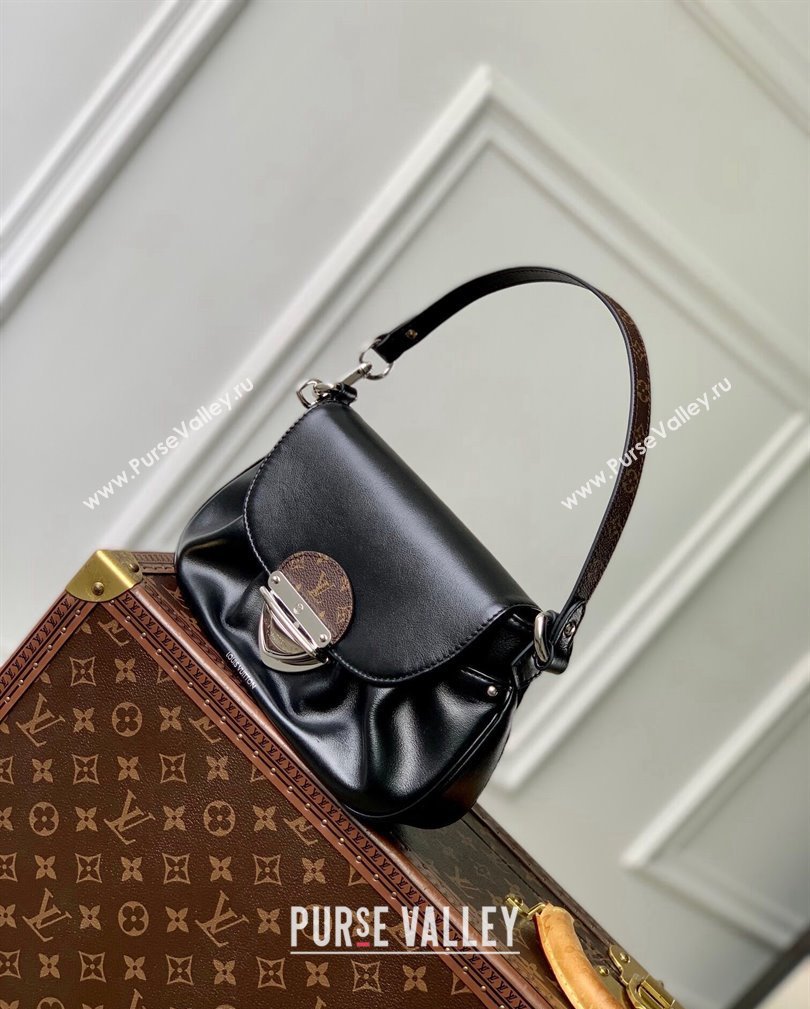 Louis Vuitton Sunset Vibe Shoulder Bag in Black Lambskin Leather M12192 2024 (KI-241105012)