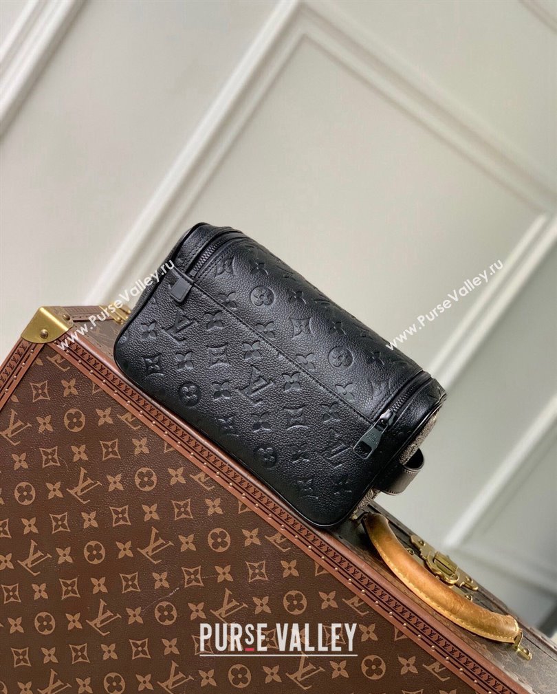 Louis Vuitton Toiletry Bag in Black Monogram Leather 2024 M11510 (KI-241104072)