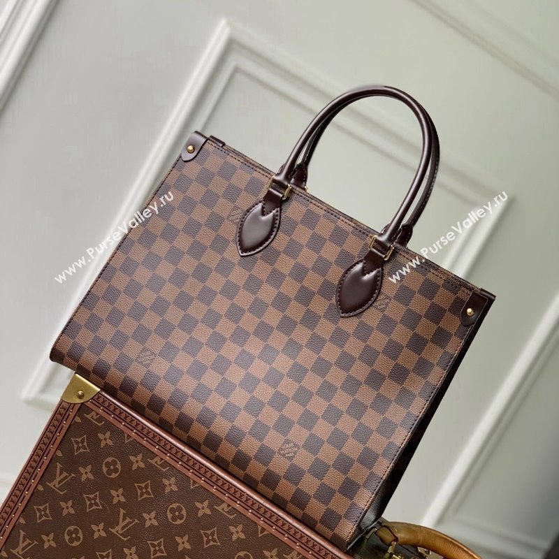 Louis Vuitton OnTheGo MM Tote Bag in Damier Ebene Canvas N00065 2024 (KI-241105021)