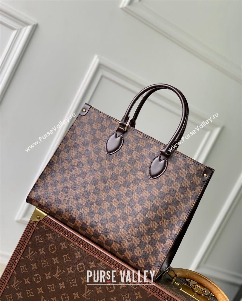 Louis Vuitton OnTheGo MM Tote Bag in Damier Ebene Canvas N00065 2024 (KI-241105021)