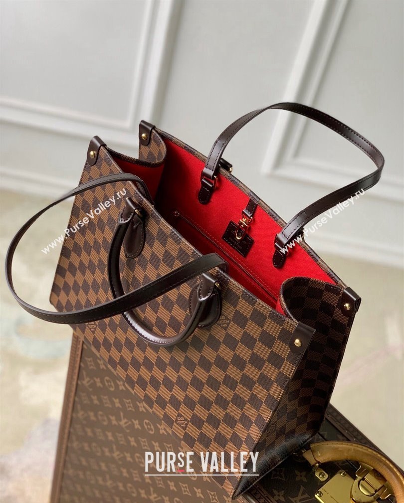 Louis Vuitton OnTheGo MM Tote Bag in Damier Ebene Canvas N00065 2024 (KI-241105021)