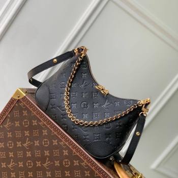 Louis Vuitton Boulogne Shoulder bag in Embossed Grained Leather Black 2024 M12930 (KI-241105022)