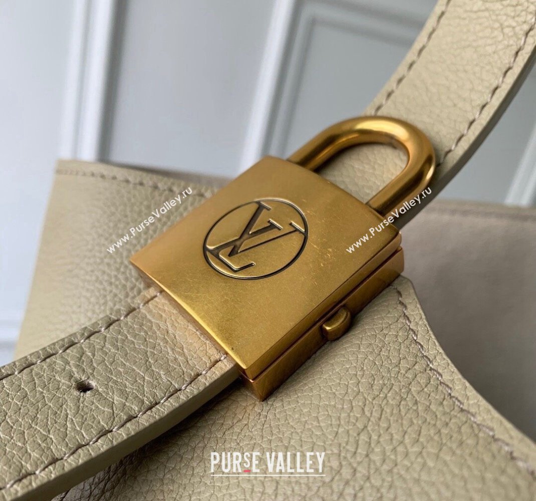 Louis Vuitton Low Key Hobo MM Bag in Grained Calfskin M24988 Clay Green 2024 (KI-241105025)