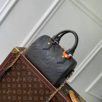 Louis Vuitton Speedy Bandouliere 20 Bag in Giant Monogram Leather M12013 Gunmetal Black 2024 (KI-241105026)