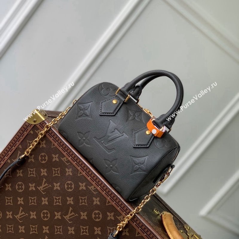 Louis Vuitton Speedy Bandouliere 20 Bag in Giant Monogram Leather M12013 Gunmetal Black 2024 (KI-241105026)