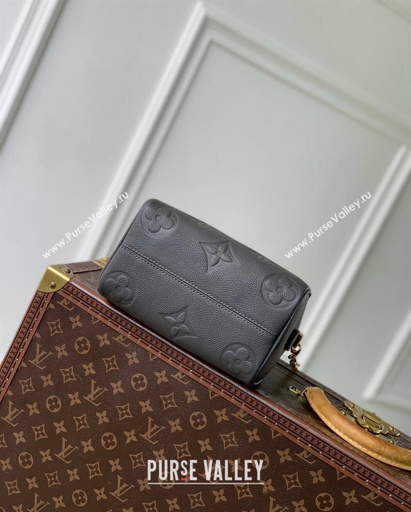 Louis Vuitton Speedy Bandouliere 20 Bag in Giant Monogram Leather M12013 Gunmetal Black 2024 (KI-241105026)