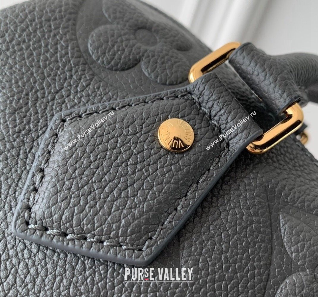 Louis Vuitton Speedy Bandouliere 20 Bag in Giant Monogram Leather M12013 Gunmetal Black 2024 (KI-241105026)