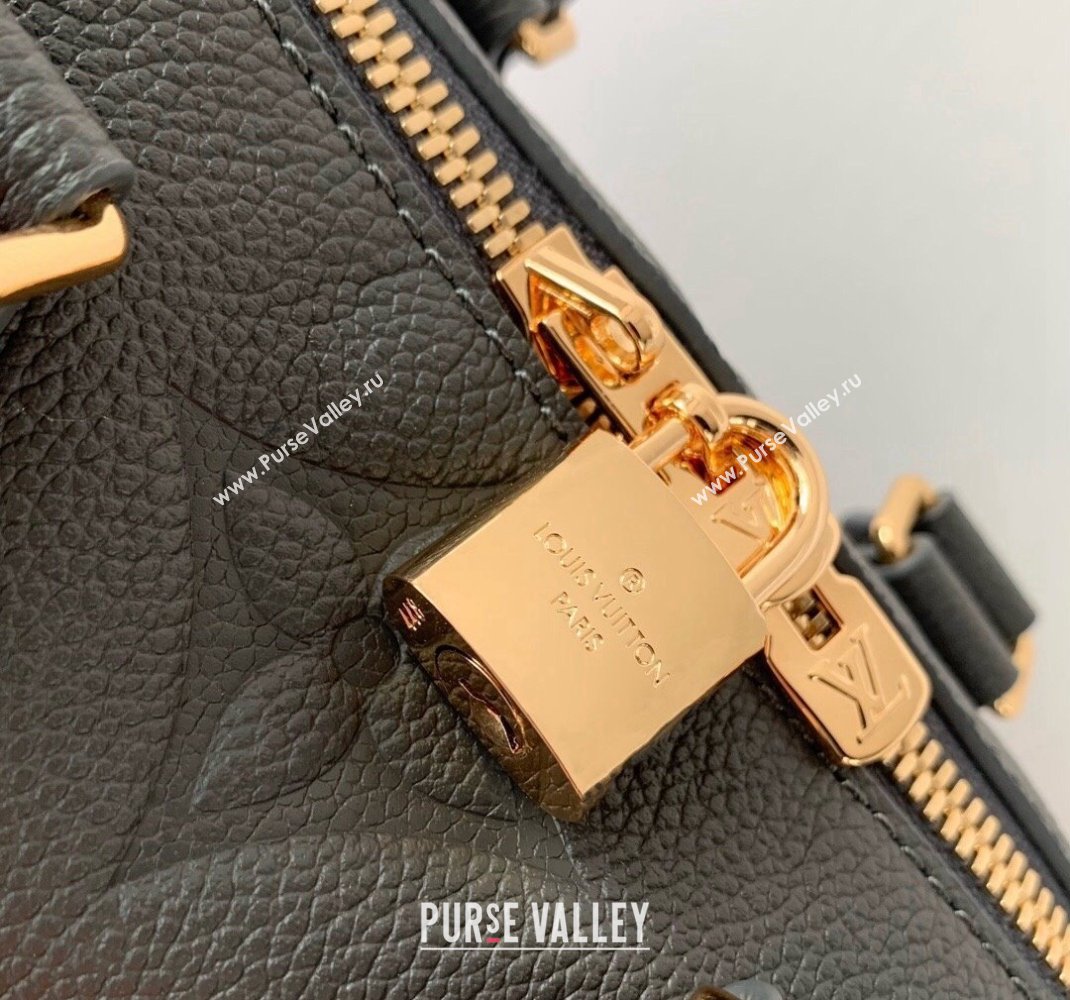 Louis Vuitton Speedy Bandouliere 20 Bag in Giant Monogram Leather M12013 Gunmetal Black 2024 (KI-241105026)