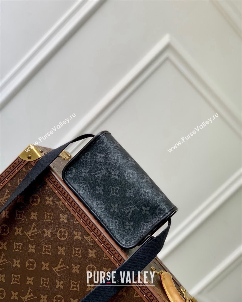 Louis Vuitton Mens Bosphore Wearable Wallet Mini Bag in Black Monogram Eclipse Canvas 2024 M12599 (KI-241105030)