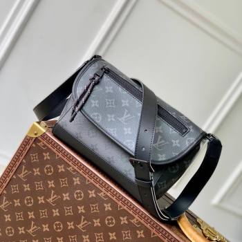 Louis Vuitton Mens Pulse Messenger Bag in Black Monogram Eclipse Canvas 2024 M12681 (KI-241105031)