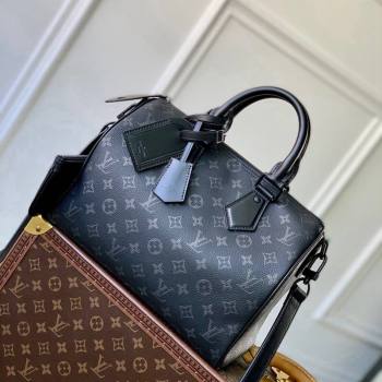 Louis Vuitton Speedy Soft 30 bag in Black Monogram Eclipse Canvas 2024 M21108 (KI-241105017)